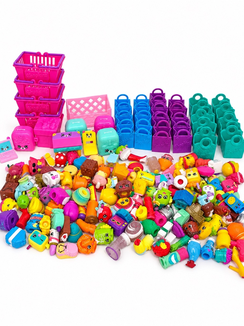 Shopkins 193 Large Mixed Character Figure & Accessories Bundle Mixed Seasons